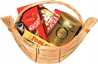 Košík košík Darček Lavazza Sweets Lindt Coffee