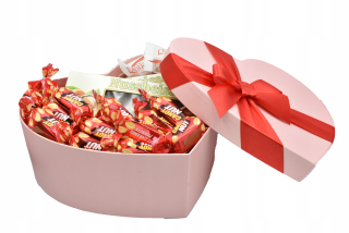 Darčekový kôš Darček Sweets Srdce Valentine