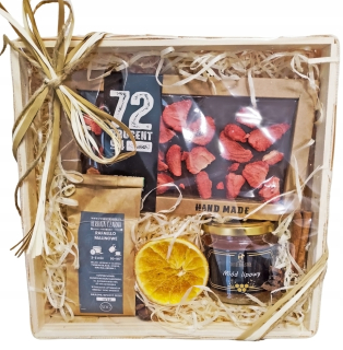 Darčekový kôš Set Chocolate med darček