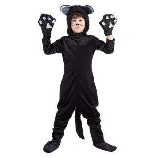 Halloween - Kostýmy s kapucňou Cat Romper