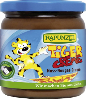 Matice a čokoládový krém tiger bio rapunzel 400g