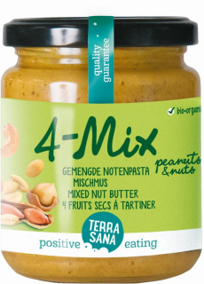 Orechový krém zmiešajte 4 orechy BIO Terrasana 250g