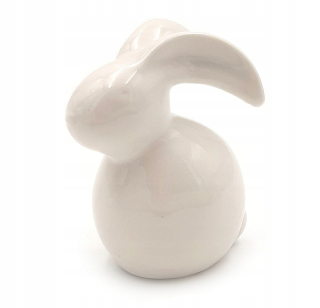 Veľkonočná dekorácia - Figurín zajac s vajíčkom 12,5 cm