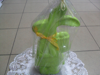 Veľkonočná dekorácia - Veľkonočná figurína Hare 36 cm