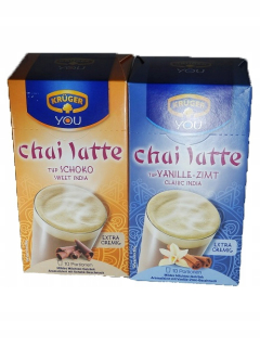 Cappuccino - Kapučíno - Kruger Chai Latte Set Schoko Cinnamon Vanilla