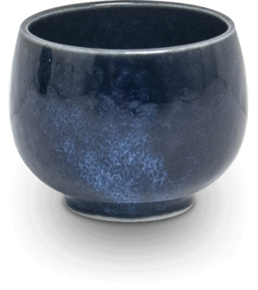 Hanácky modrý saké Ø 4,3 cm H 3,7 cm