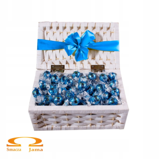 Krabica praliniek Lindt Lindor Milk & White 1kg
