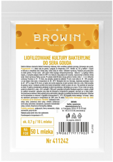 Bakteriálne kultúry na syr Gouda 50 l mlieka BROWIN