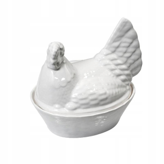Veľkonočná dekorácia - Dekoratívne kuracie kuracie porcelán biele