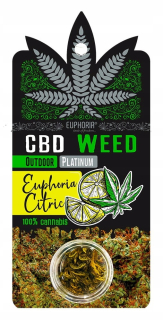 CBD - Kvety CBD Weed Platinium Euphoria citrónová Canamed