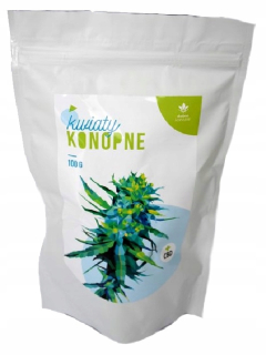 CBD - Konopné kvety s CBD vyschnutie mechanického zberného 100g
