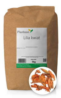 Jedálenský ľalia kvety, sušená dekorácia 5kg jedál