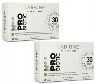 LAB ONE N1 PROBIOTIC 2 x 30 kapsúl zdravé črevá