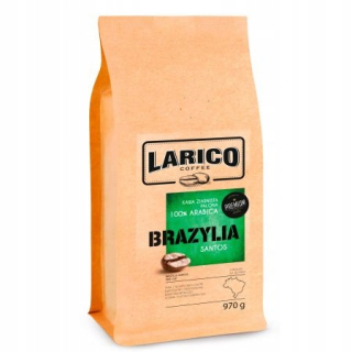 Zrnková káva - Larico Brazília Coffee Fazuľa vystrelili 1kg