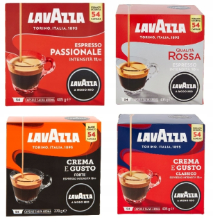 Kávové kapsule - LAVAZZA A MODO MIO ESPRESSO mix 216 kapsúl