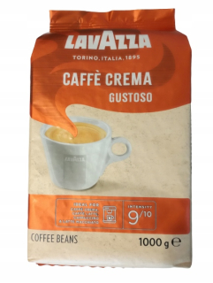 Zrnková káva - LAVAZZA CAFFE CREMA GUSTOSO 1 KG - ZRNO