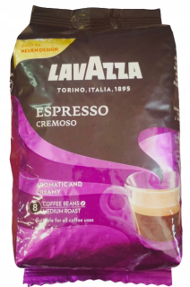 Zrnková káva - Lavazza Espresso Cremoso 1kg Granist