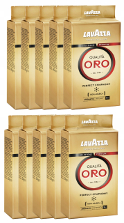 Káva mletá - Mletá káva LAVAZZA QUALITA ORO 10x250g