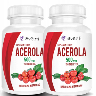 Laventi Acerola 500 mg 2 x 150 tabliet 2 ks.