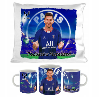Leo Messi Set hrnček vankúš + Name