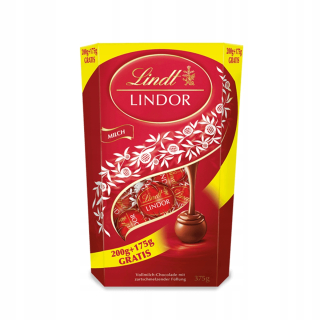 Lindt Lindor Milch - 200 + 175G Voľné mlieko
