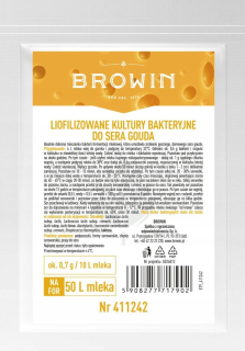 Lyofilizované bakteriálne kultúry pre syr Gouda 242