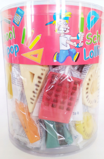School Lollipop School Supplies MIX 28 G 50 ks