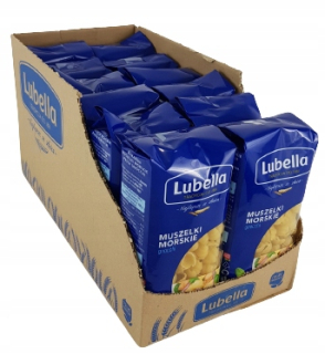 Lubella cestoviny Morské mušle 400g - 12 ks