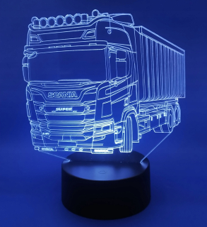 3D LED gadget pre TIR Scania vodič kamiónu