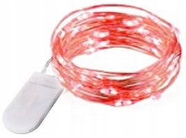 Darček na Valentína - Diskrétne červené lampy pre Valentína 20led