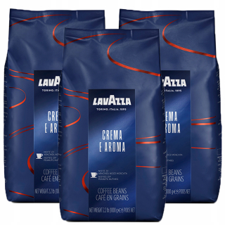 Zrnková káva - Lavazza 3x1kg Crema Aroma Espresso Blue K.Zianista