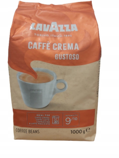 Zrnková káva -  Lavazza Caffe Crema Gustoso 1 kg kávové zrná