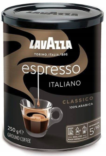 Káva mletá - Lavazza Caffe Espresso Mleté kávy môže 250 g