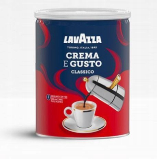 Káva mletá -  Lavazza crema e gusto mleté kávy 250g