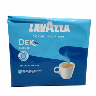 Káva bez kofeínu -  Lavazza Dek 2x250g mletá káva