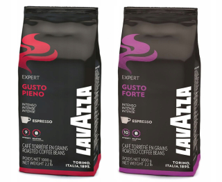 Zrnková káva - Lavazza Expert Pieni 1kg + Expert Forte 1KG Set