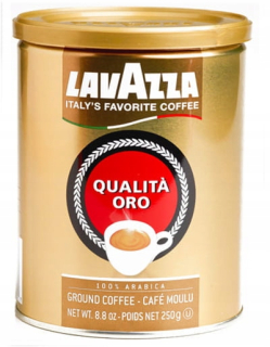 Káva mletá - Lavazza Qualita Oro 250 g mleté kávy v plechovke