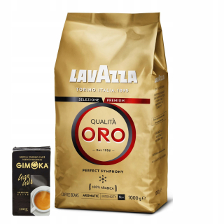 Zrnková káva - Lavazza kvalita oro to 1kg granulárnej kávy