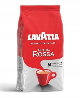 Zrnková káva -  Lavazza Qualita Rossa. Kávové zrná 1 kg
