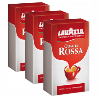 Káva mletá - Lavazza Quality Rossa, Mletú kávu 3 x 250 g