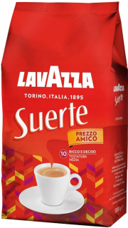 Zrnková káva -  Kávové zrná Lavazza Suerte 1kg zrná IT