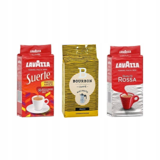 Káva mletá - Lavazza Suerte, Rossa, Bourbon Mletá káva 3x250g
