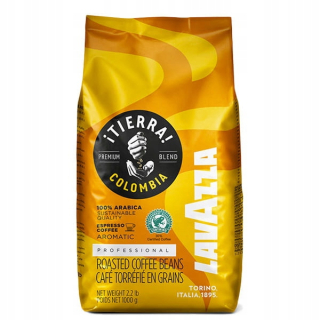 Zrnková káva -  Lavazza Tierra Kolumbia 100% 1kg Káva Granulovanie