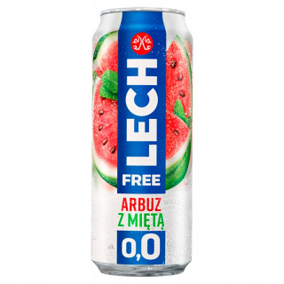Lech Bezplatné pivo Non-alkoholický vodný melón Mint 0.5L 4ks