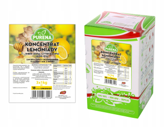 Limonáda zázvor-cit-med (koncentrovaný) PURENA 18l / 3kg