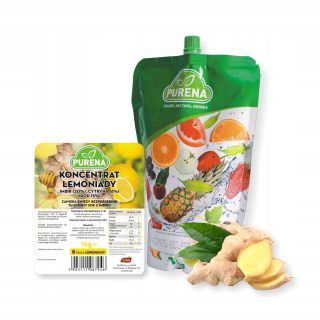 Lemonáda zázvor-citrón-med (konc.) 6L / 1kg purena