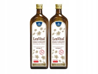 Lenvitol ľanový olej lisovaný pre studené 2x1000 ml