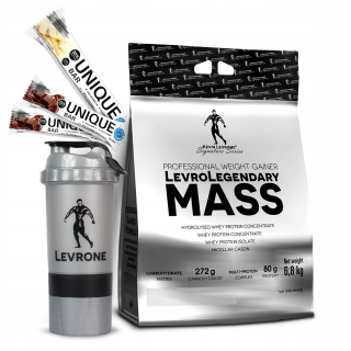 Gainer - Levro Legendary Mass 6800 g Gainer, Gratisy