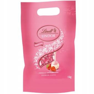 Lindt Lindor Balls s jahodovou náplňou