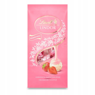 Lindt. Lindor. Strawberry Cream 137 g z Nemecka.